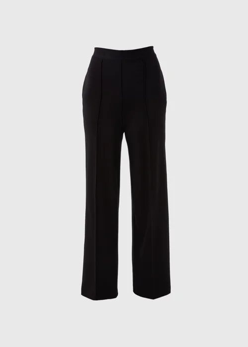 Et Vous Black Regular Wide Leg Trousers - 10 Image 5