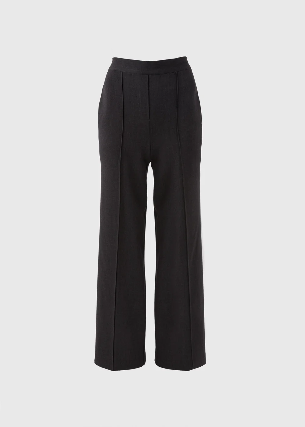 Et Vous Grey Regular Wide Leg Trousers - 8 Image 5