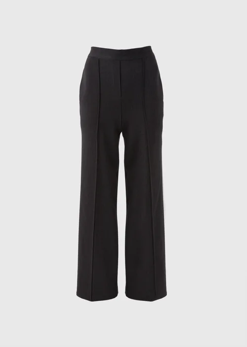 Et Vous Grey Regular Wide Leg Trousers - 8 Image 5