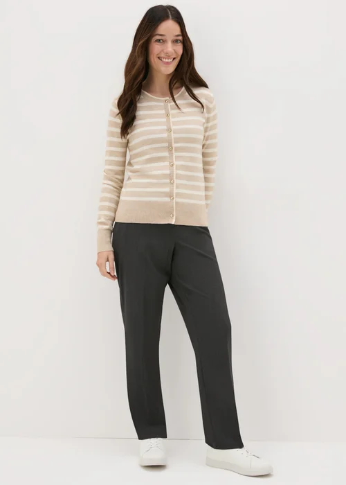 Et Vous Grey Straight Leg Trousers - 8 Image 1