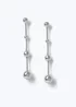 Muse Silver 4 Ball Drop Earrings - One Size Image 1