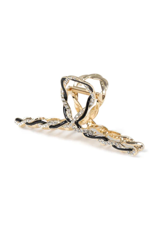 Muse Gold Pearl And Woven Claw - One Size Image 1