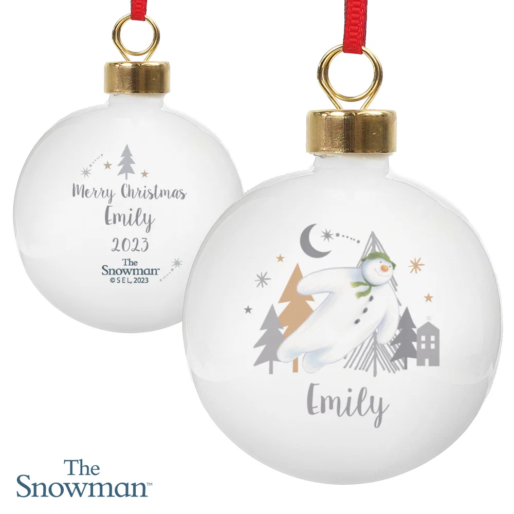 Personalised Memento Company White The Snowman Magical Adventure Bauble - One Size Image 5
