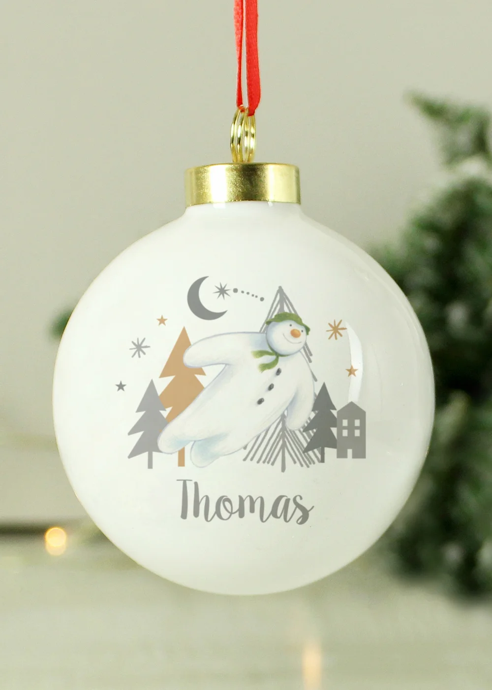 Personalised Memento Company White The Snowman Magical Adventure Bauble - One Size Image 2