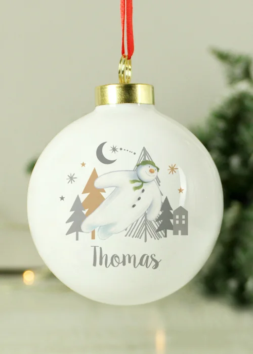 Personalised Memento Company White The Snowman Magical Adventure Bauble - One Size Image 2