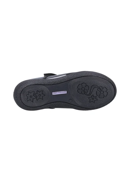 Hush Puppies Girls Black Rosanna Patent Infant School Shoes (Younger 6 - 12.5) - 6.5 Infants Image 4