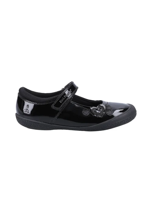 Hush Puppies Girls Black Rosanna Patent Infant School Shoes (Younger 6 - 12.5) - 6.5 Infants Image 1