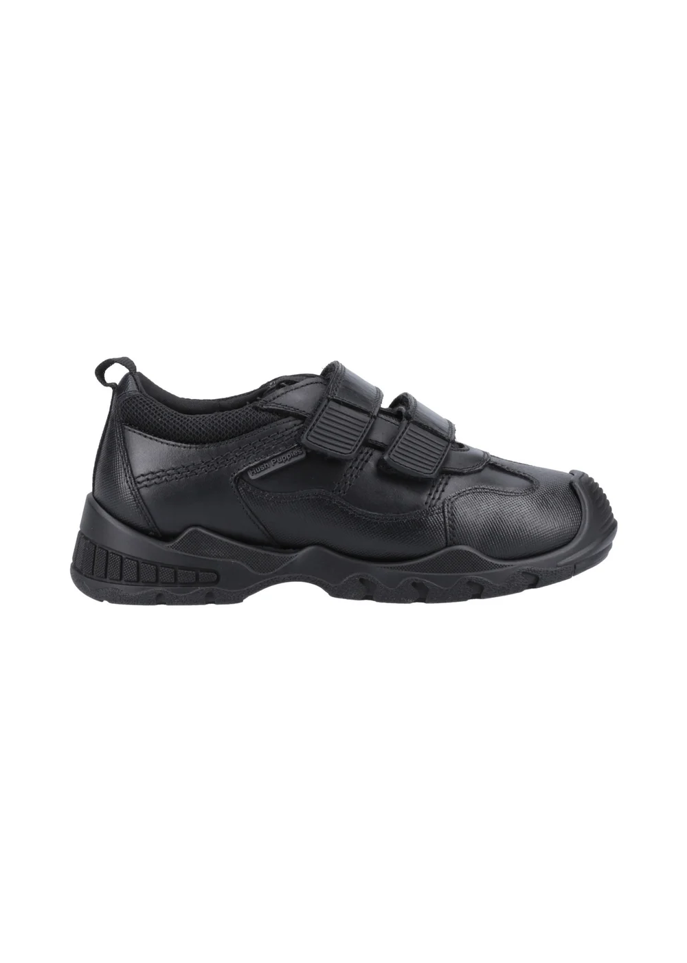 Hush Puppies Boys Black Troy Jnr School Shoes (Younger 10 - Older 2.5) - 1.5 Infants Image 1