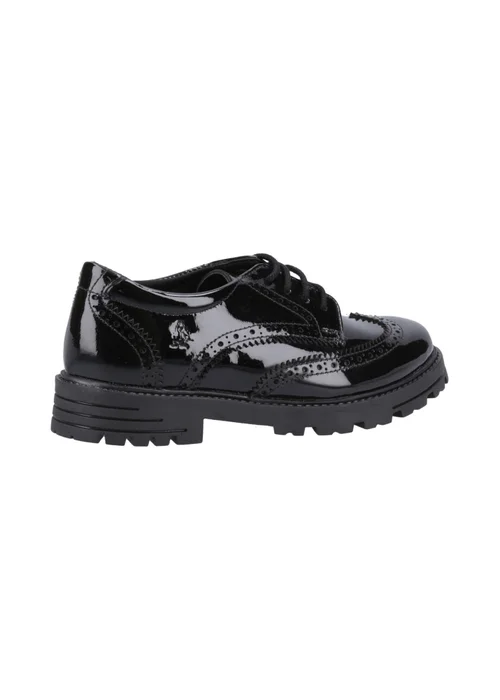 Hush Puppies Girls Black Maxine Patent Junior School Shoes (Younger 10 - Older 2) - 1 Image 3