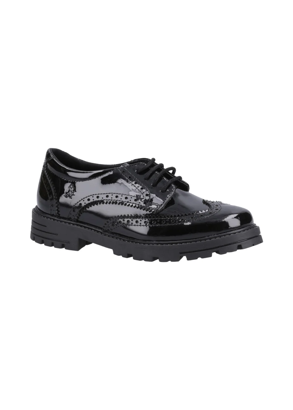 Hush Puppies Girls Black Maxine Patent Junior School Shoes (Younger 10 - Older 2) - 1 Image 2