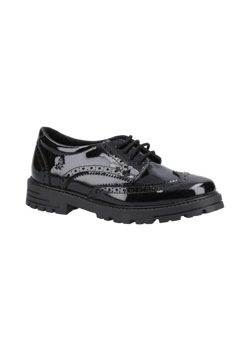 Hush Puppies Girls Black Maxine Patent Junior School Shoes (Younger 10 - Older 2) - 1 Image 2