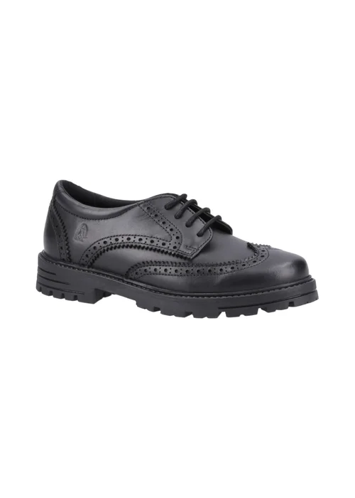Hush Puppies Girls Black Maxine Junior School Shoes (Younger 10 - Older 2) - 12 Infants Image 2