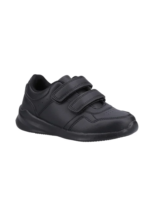 Hush Puppies Unisex Black Marling Easy Junior School Shoes (Younger 10 - Older 2) - 11 Infants Image 2