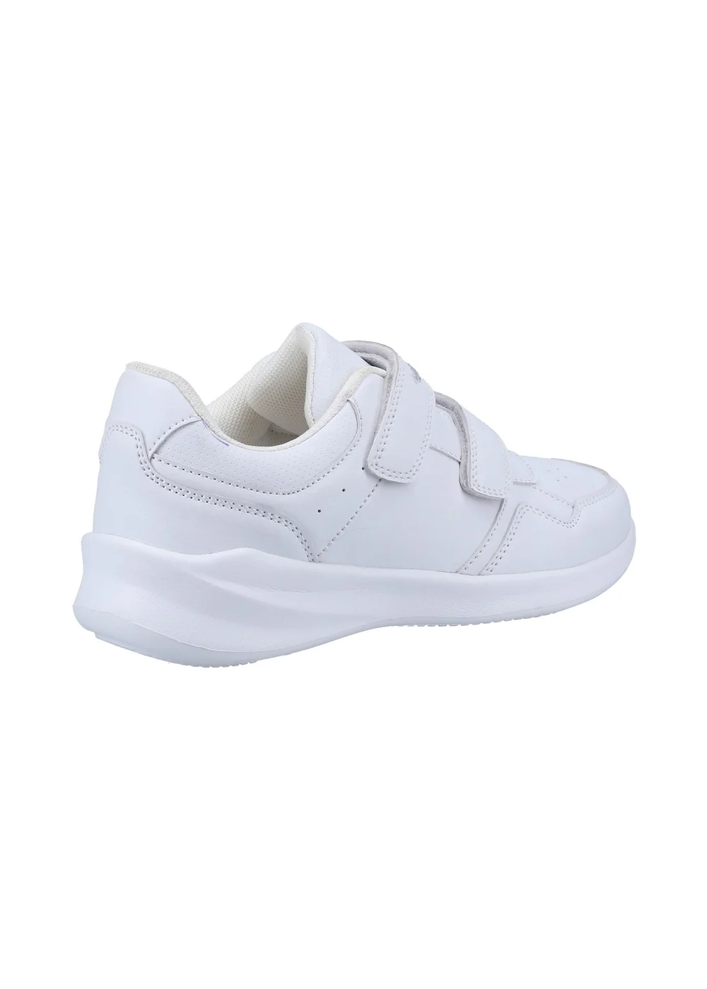 Hush Puppies Unisex White Marling Easy Junior School Shoes (Younger 10 - Older 2) - 1 Infants Image 3