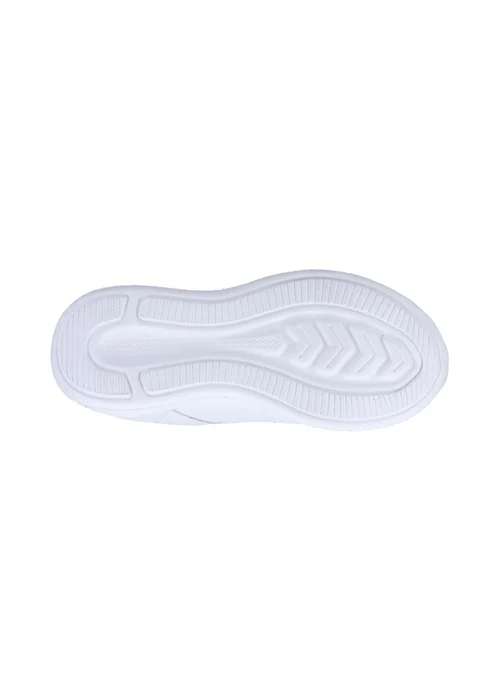 Hush Puppies Unisex White Marling Easy Junior School Shoes (Younger 10 - Older 2) - 1 Infants Image 4