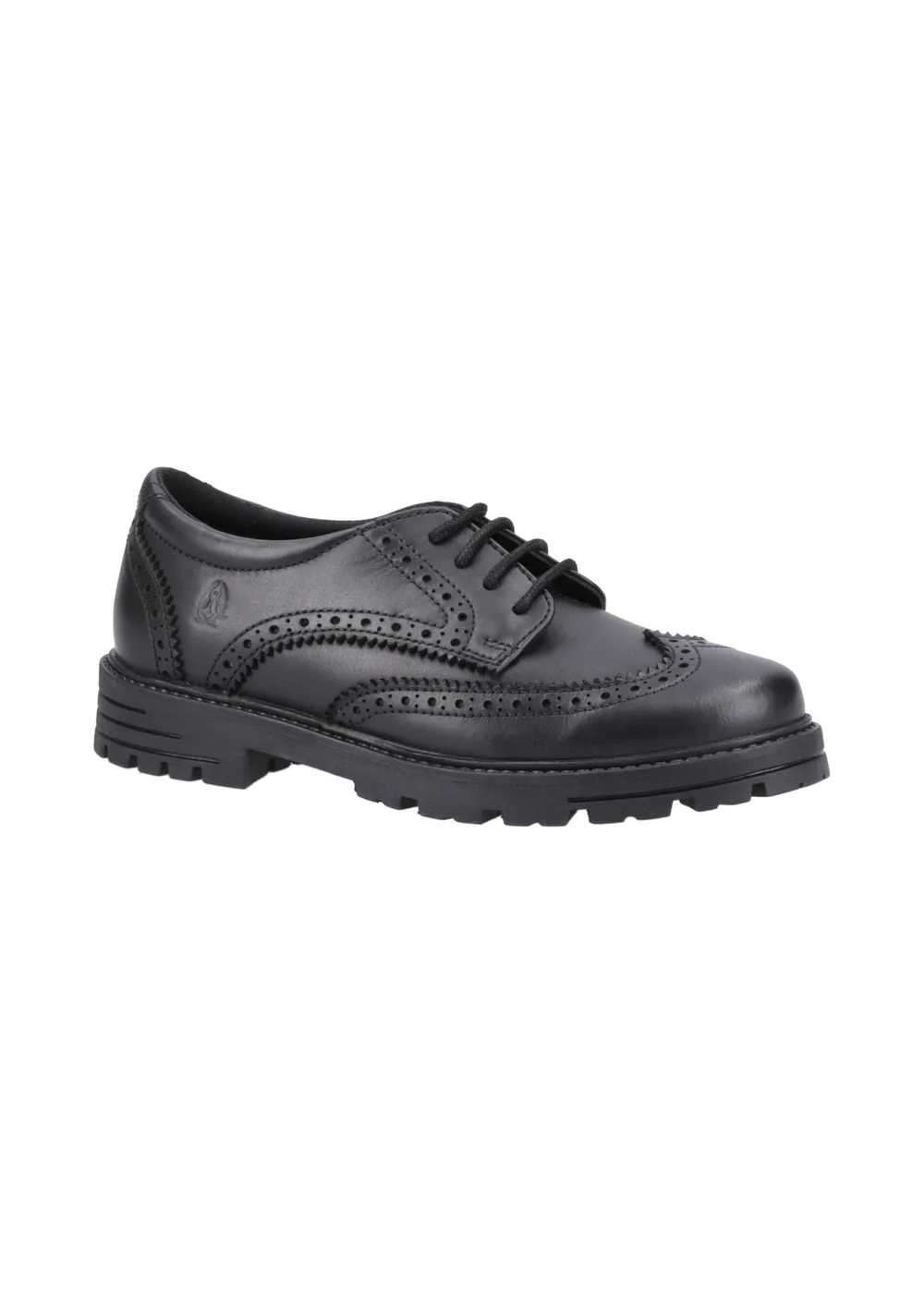 Hush Puppies Girls Black Maxine Senior School Shoes (Older 3-5) - 3 Image 2