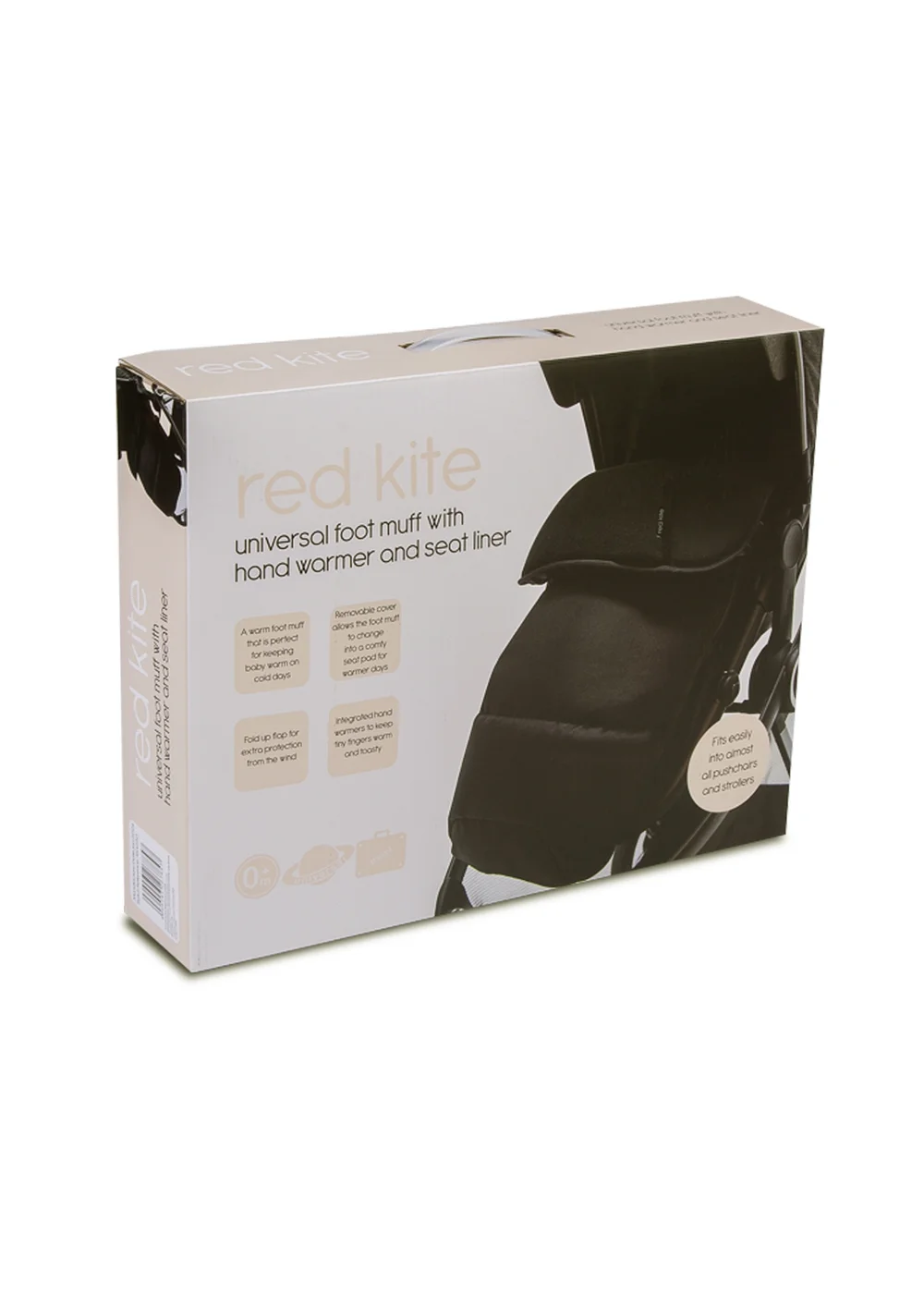 Red Kite Universal Footmuff with Hand Warmer and Seat Liner (90cm x 39cm x 10cm) - One Size Image 5