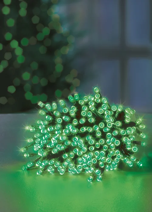 Premier Decorations 200 Green LED Supabrights - No Size Image 1