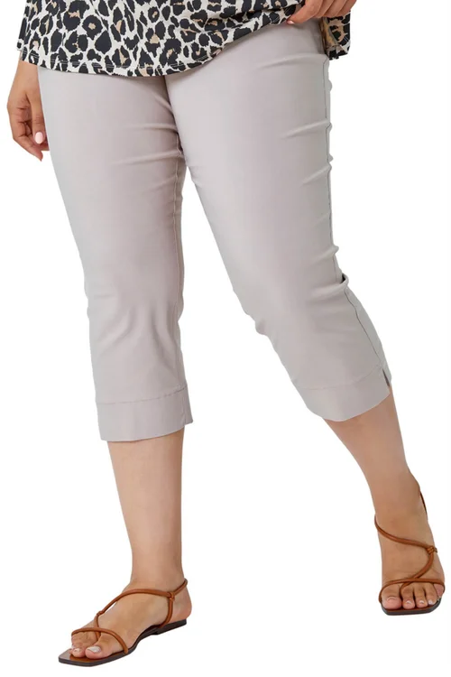 Roman Natural Curve Cropped Stretch Trouser - 16 Image 1