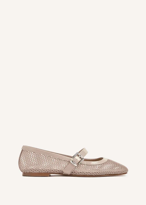 Linzi Arielle Nude Mesh Mary Jane Pump - 3 Image 2