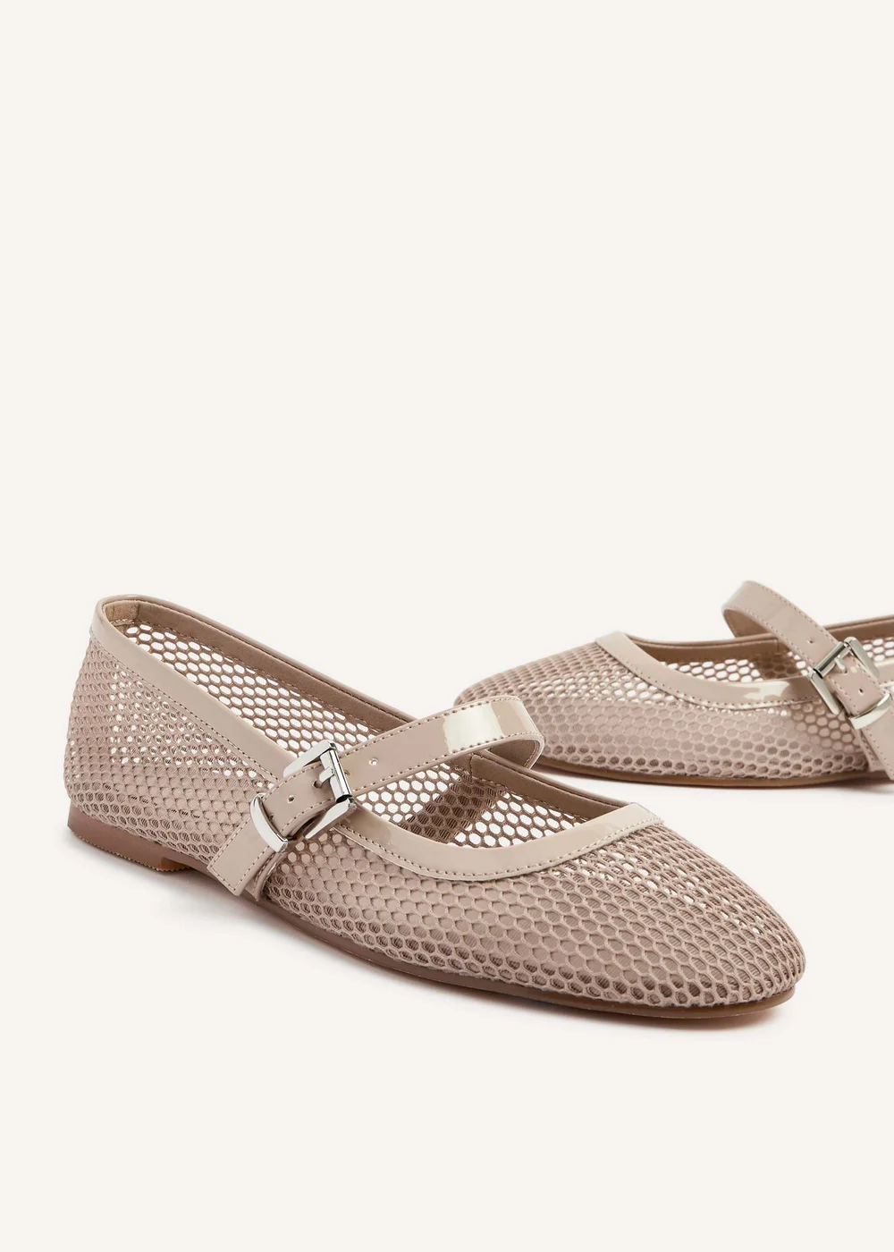 Linzi Arielle Nude Mesh Mary Jane Pump - 3 Image 4