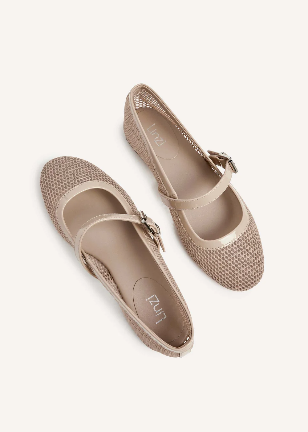 Linzi Arielle Nude Mesh Mary Jane Pump - 3 Image 5