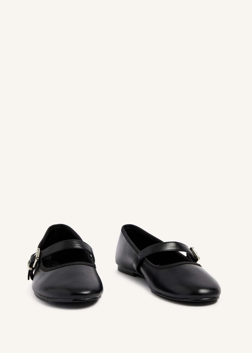 Linzi Odette Black Faux Leather Mary Jane Pumps - 3 Image 3