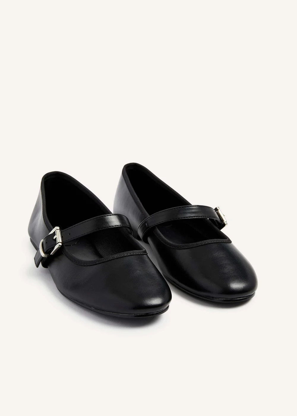 Linzi Odette Black Faux Leather Mary Jane Pumps - 3 Image 4