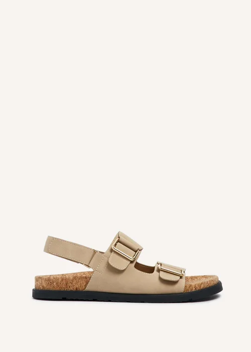 Linzi Bria Sand Faux Nubuck Cork Footbed Sandal - 3 Image 2