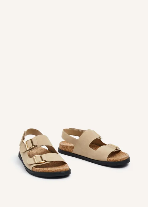 Linzi Bria Sand Faux Nubuck Cork Footbed Sandal - 3 Image 3