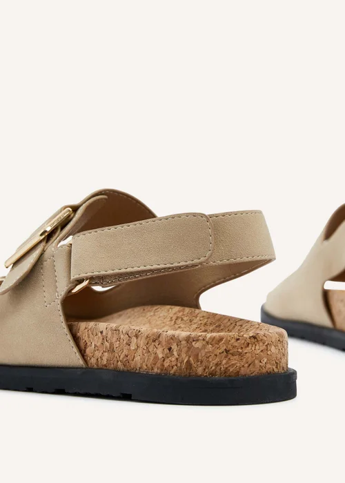 Linzi Bria Sand Faux Nubuck Cork Footbed Sandal - 3 Image 5