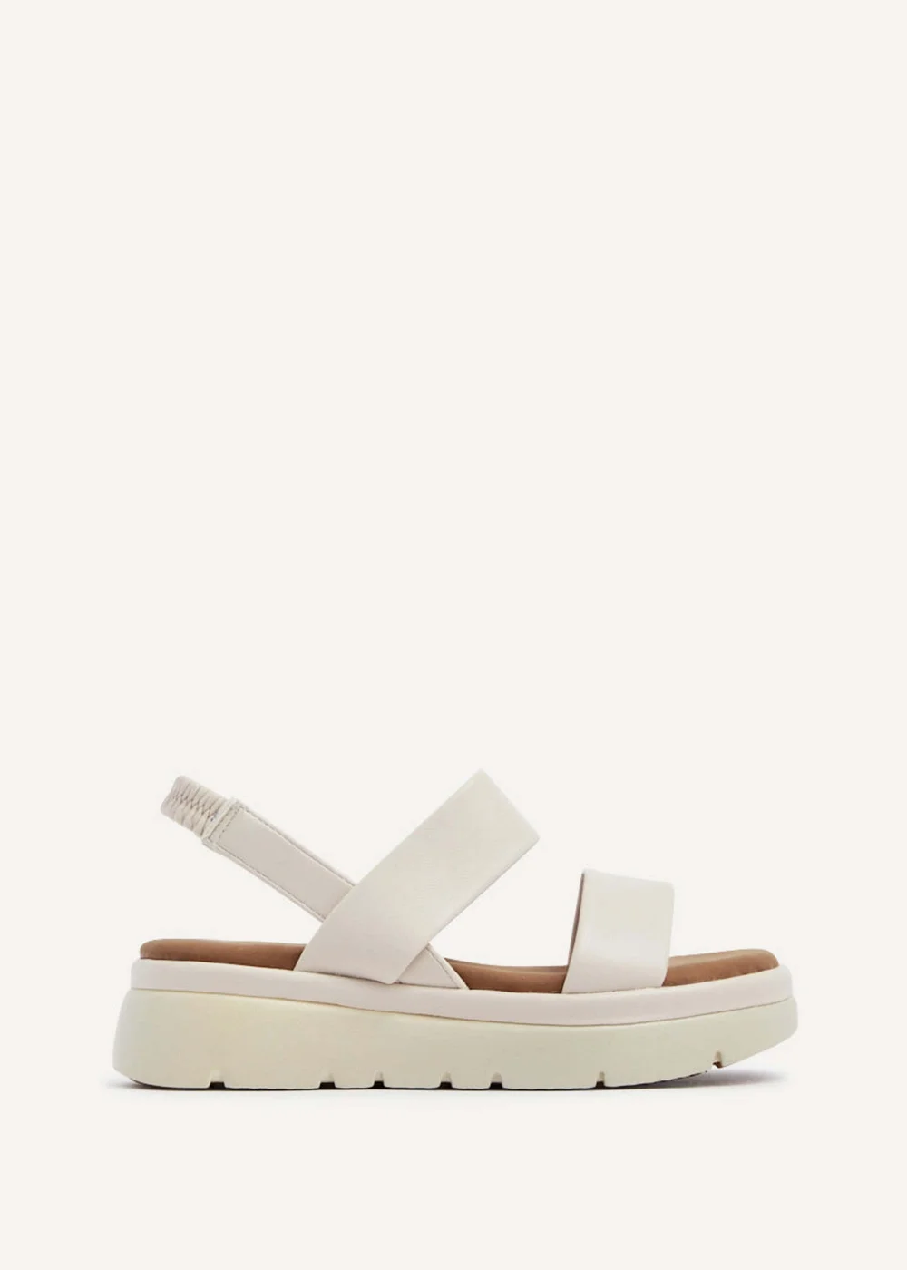 Linzi Gia Nude Chunky Flatform Sandals - 3 Image 2