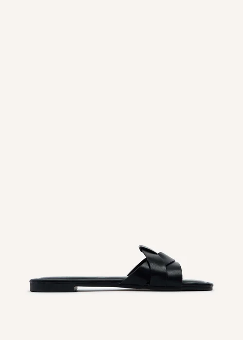 Linzi Fletcher Black Faux Leather Slider - 3 Image 2