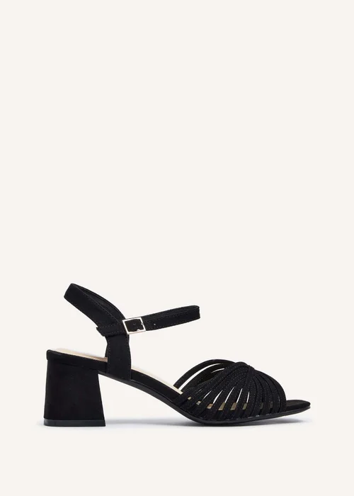 Linzi Ivy Black Suede Block Heel - 3 Image 2