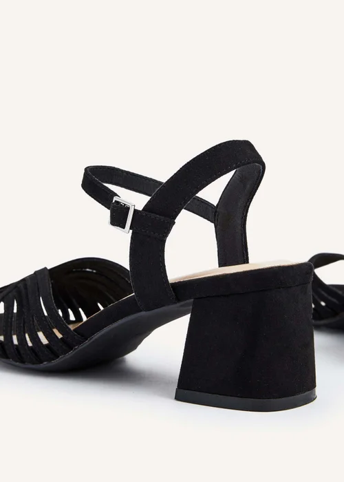 Linzi Ivy Black Suede Block Heel - 3 Image 5