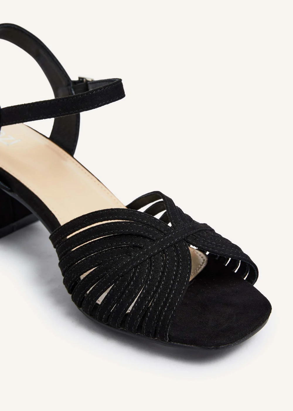 Linzi Ivy Black Suede Block Heel - 3 Image 4