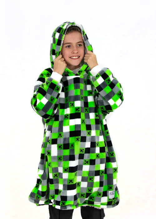 Minecraft Hooded Snuggle Wearable Fleece - Medium Image 1