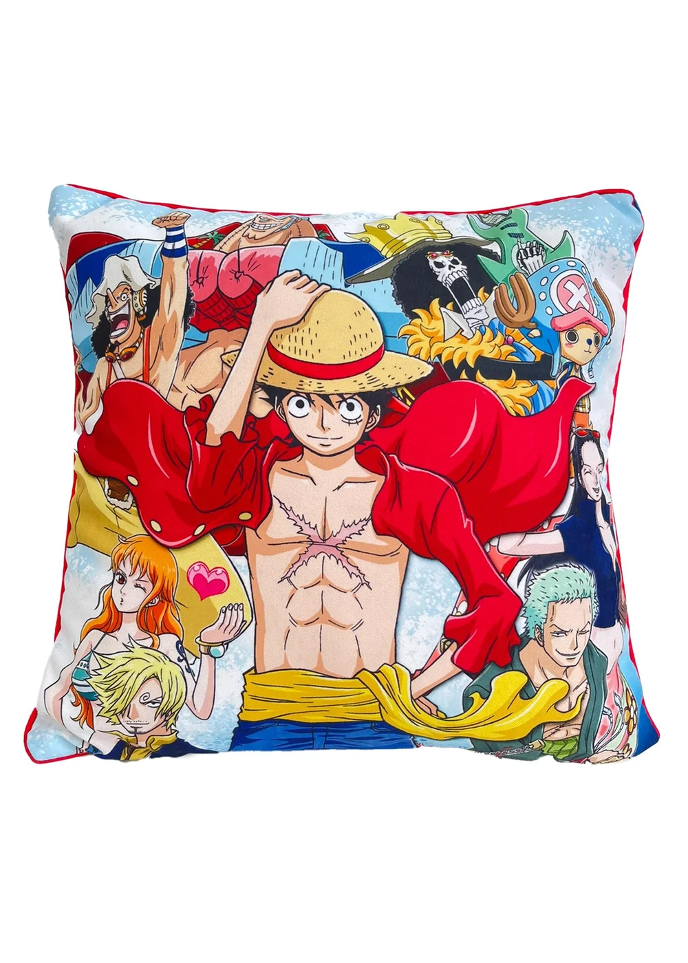 One Piece Luffy Square Decorative Cushion - One Size Image 4