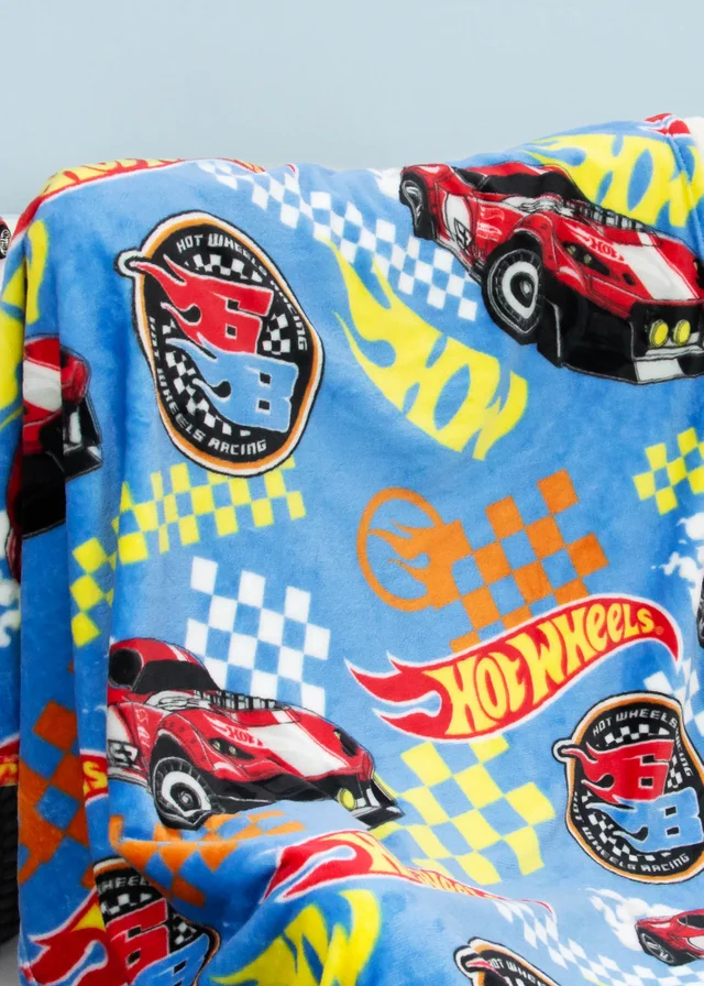 Hot Wheels Flame Fleece Throw