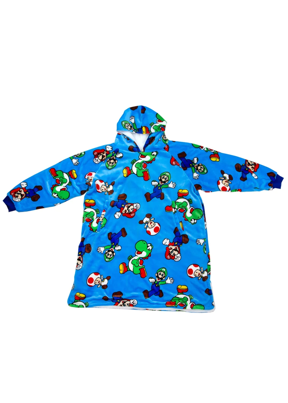 Nintendo Super Mario Hooded Wearable Snuggle Fleece - Medium Image 4