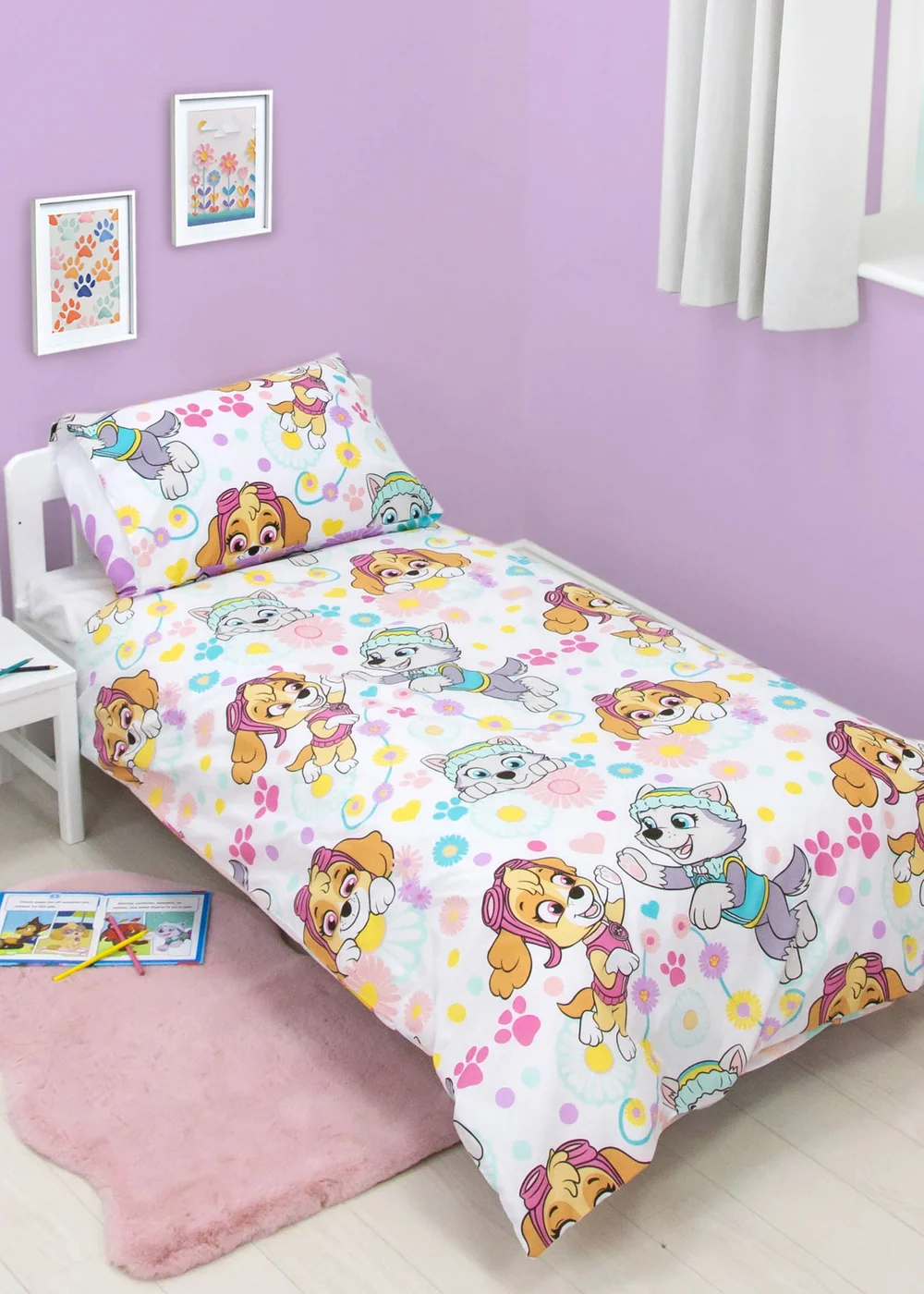 Paw Patrol Polycotton Reversible 2 Piece Duvet Cover - Junior Image 2