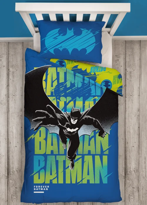 Batman City Bright Digital Print Duvet Cover Set - Single Image 1
