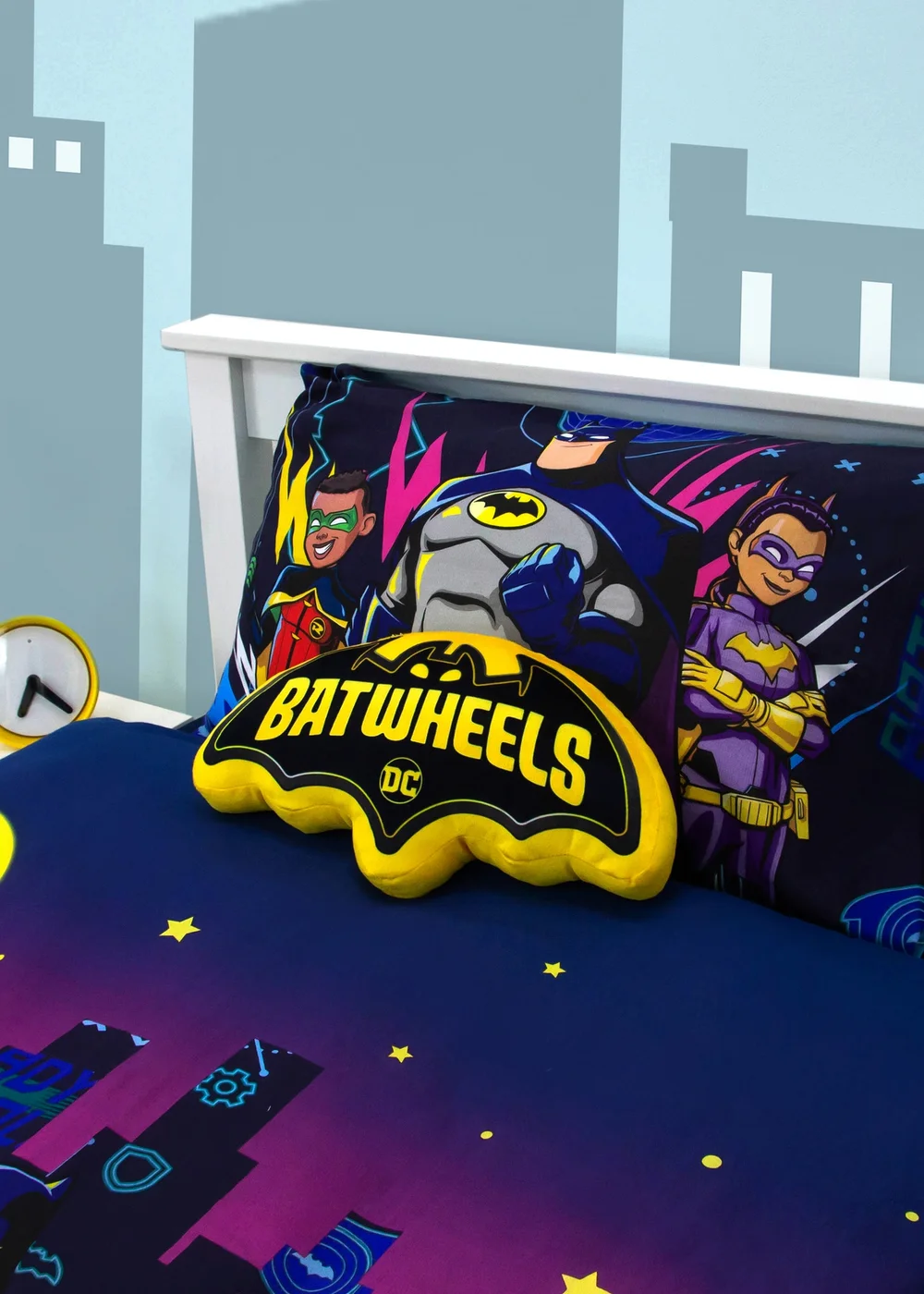 Batwheels Polycotton Reversible Duvet Cover Set - Single Image 4