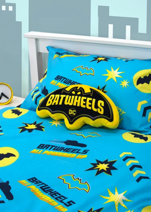 Batwheels Polycotton Reversible Duvet Cover Set - Single Image 3