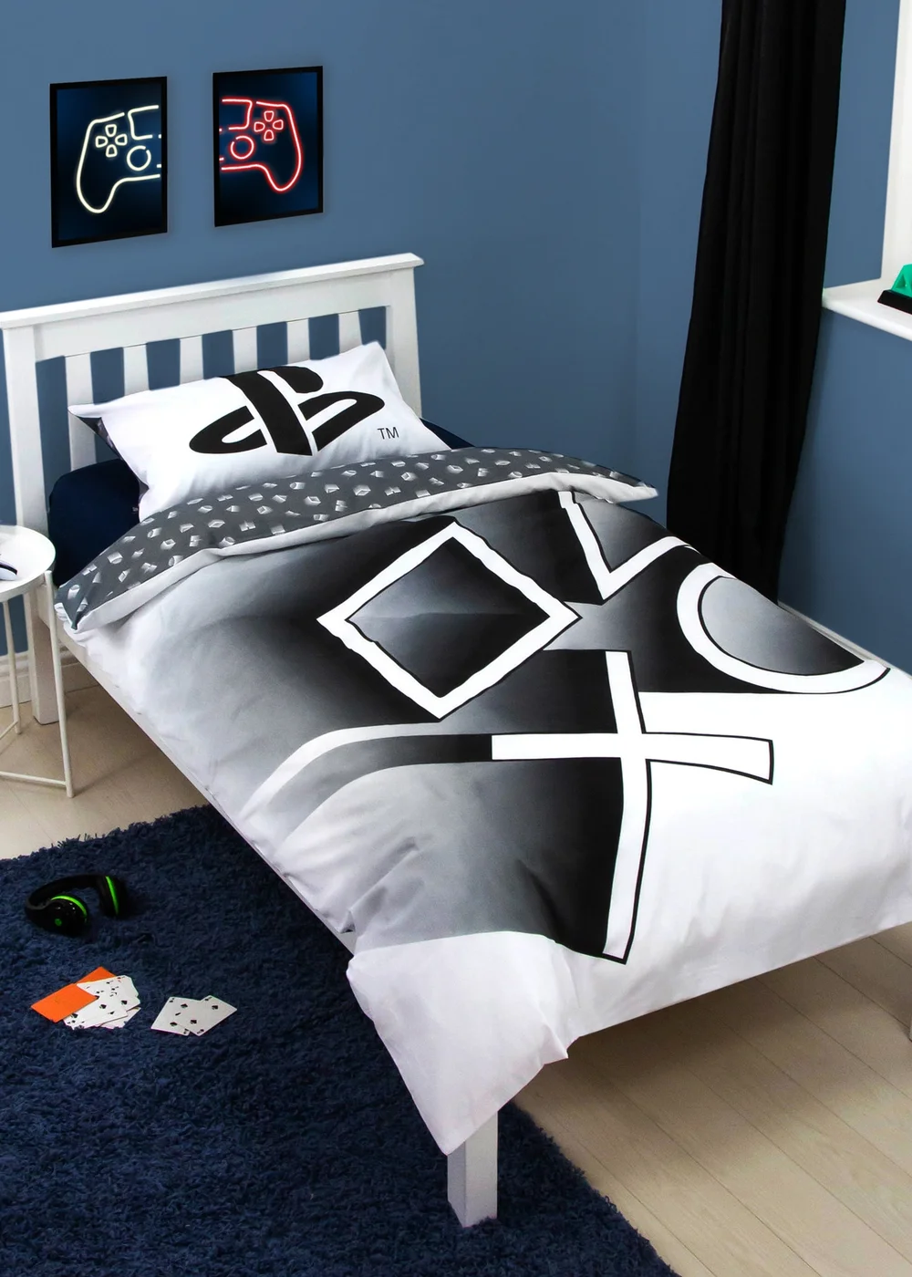 PlayStation Reversible Duvet Cover Set - Single Image 1