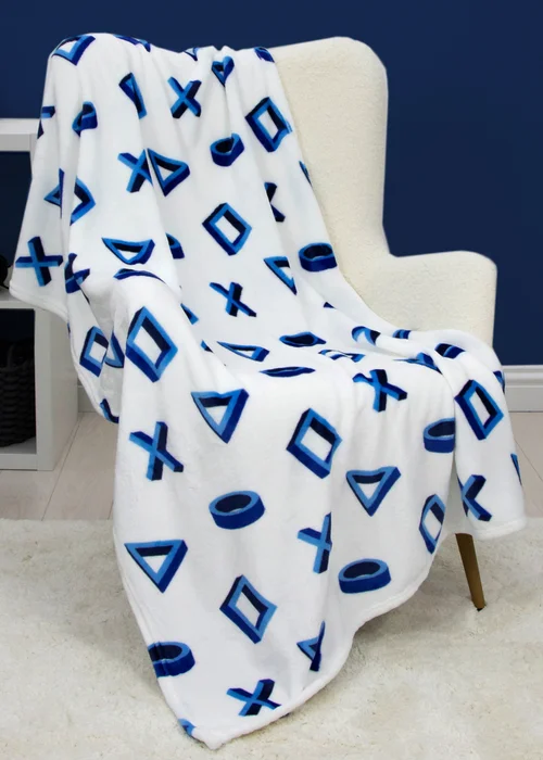 PlayStation Level Fleece Throw (100 x 150 cm) - One Size Image 1