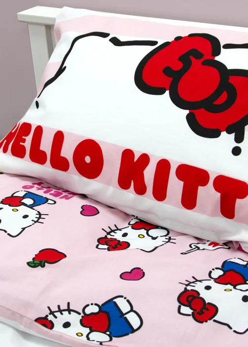 Hello Kitty Polycotton Duvet Reversible Cover Set Set - Single Image 3