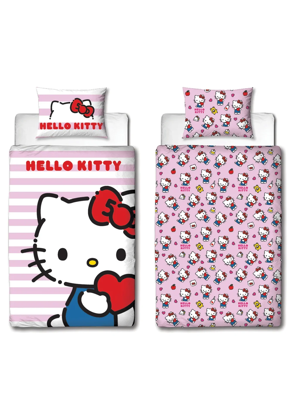 Hello Kitty Polycotton Duvet Reversible Cover Set Set - Single Image 4