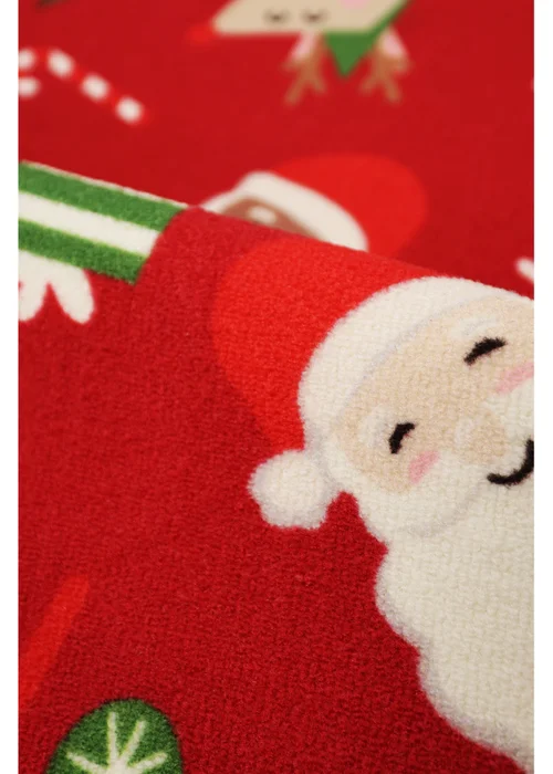 Homemaker Santa Stop Red Runner and Doormat Pack - 57 X 150 (57 X 40) Image 3