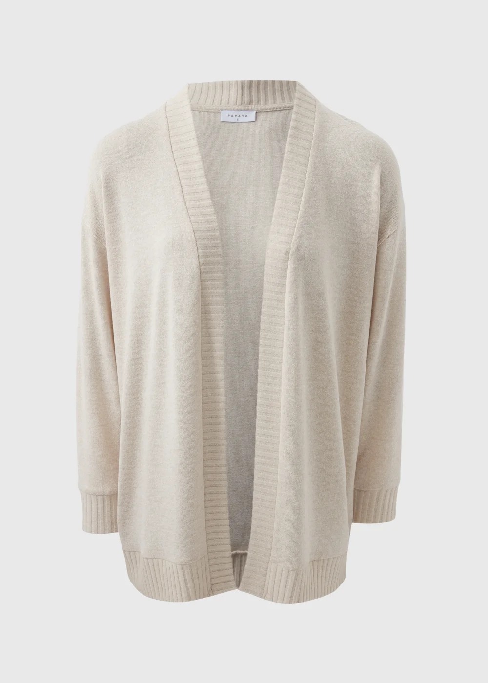 Oatmeal Knitted Cardigan - S Image 4